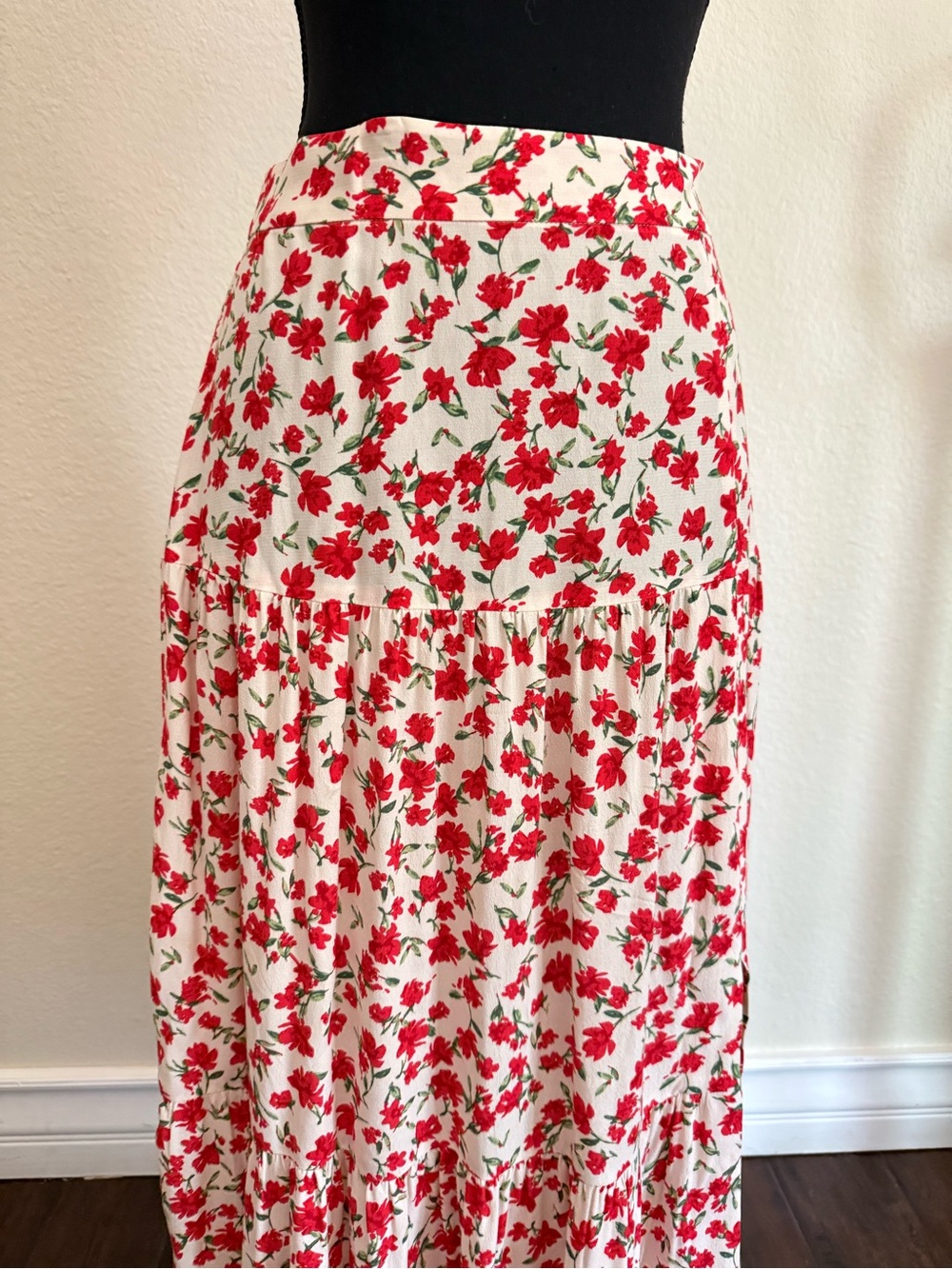 Sezane Tammie Skirt Fleurs Corail - Size 34 - Picture 3 of 4